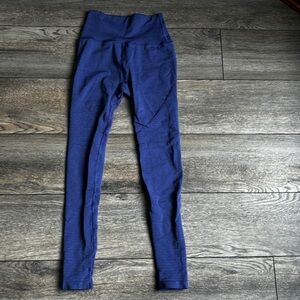 Alphalete Revival High Rise Blue Leggings Sz Small